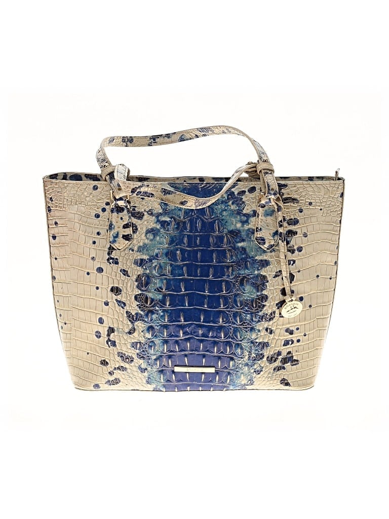 Pre-owned Brahmin Satchel In Blue