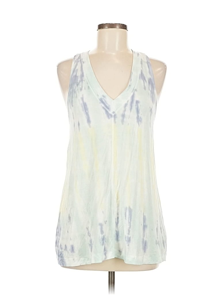 Pre-owned Z Supply Tank Top Blue Plunge Neckline Tops