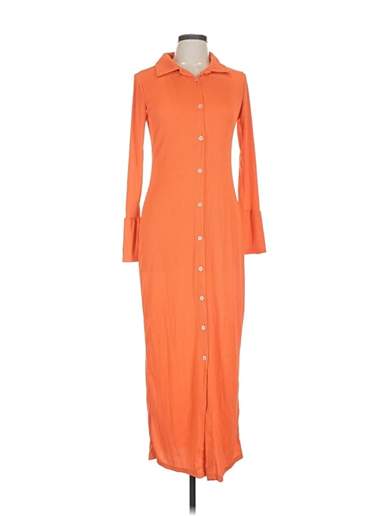 Pre-owned Shein Casual Dress In Orange