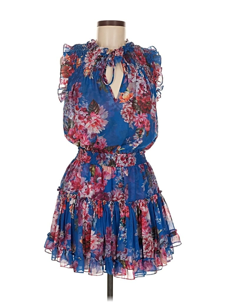 Pre-owned Misa Cocktail Dress In Blue