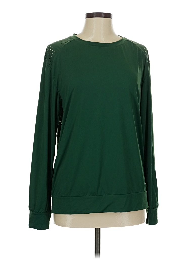 Pre-owned Senita Athletics Long Sleeve T-shirt In Green