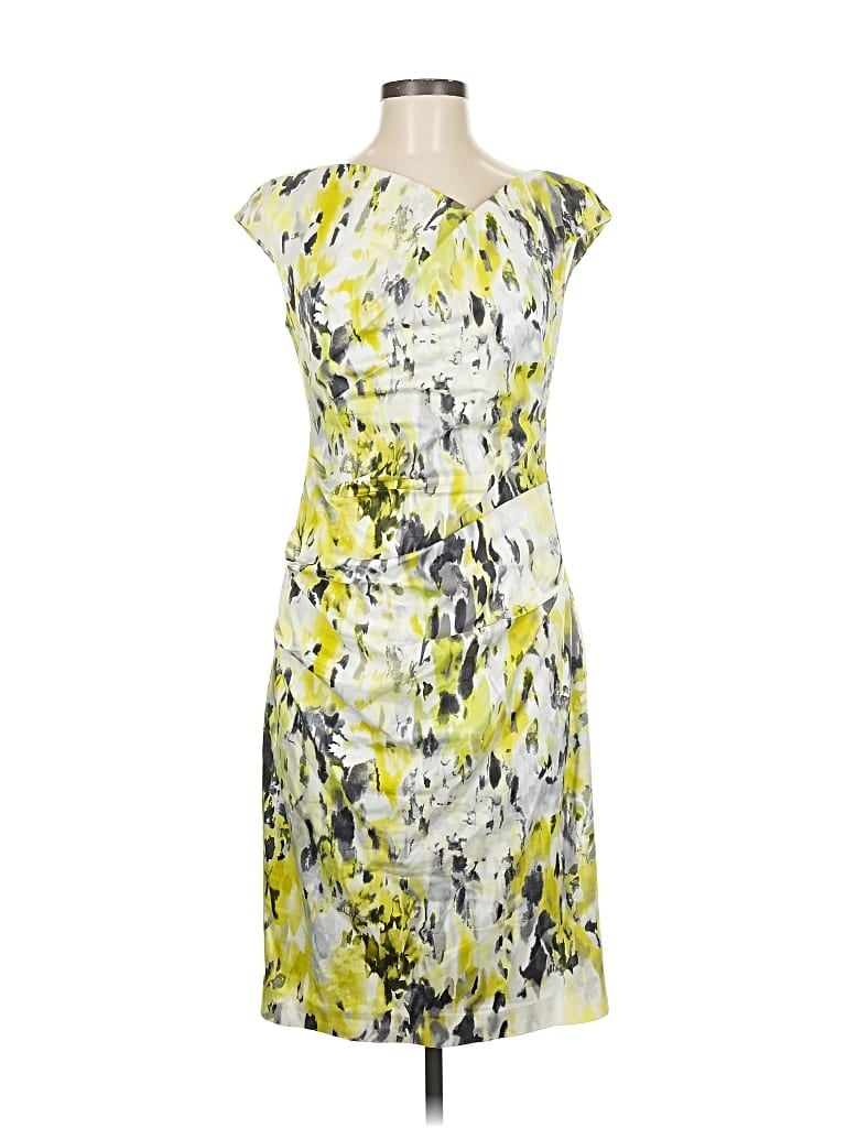 Pre-owned Maggy London Cocktail Dress In Yellow