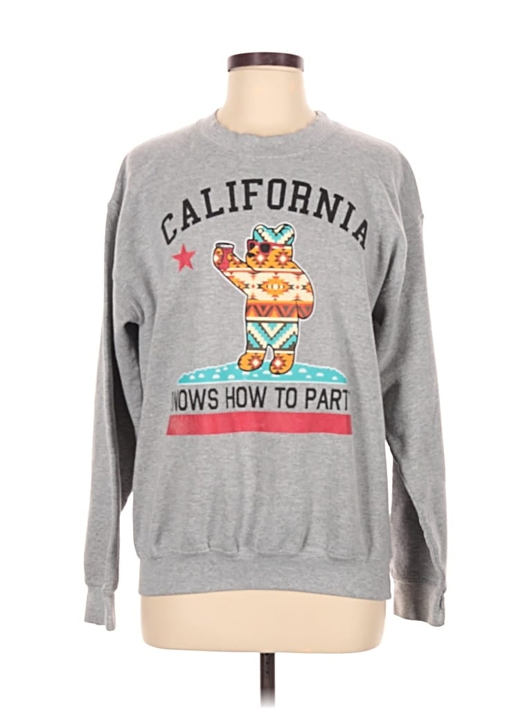 Pre-owned Riot Society Sweatshirt In Gray