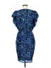 Reiss Paisley Blue Cocktail Dress Size 6 - photo 2