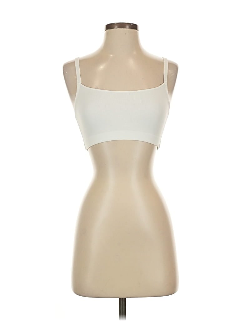 Pre-owned Natori Tube Top Ivory Strapless Neckline Tops In White