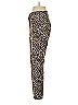J.Crew 100% Polyester Animal Print Brown Casual Pants Size 0 - photo 5
