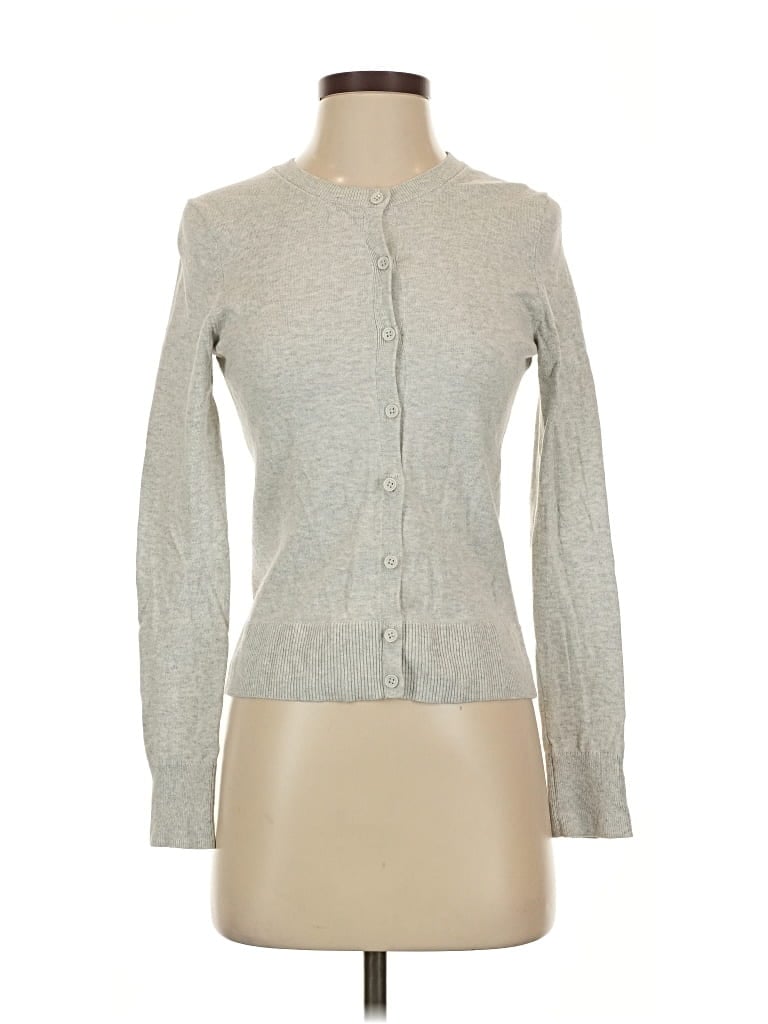 Pre-owned Gap Cardigan Sweater In Gray