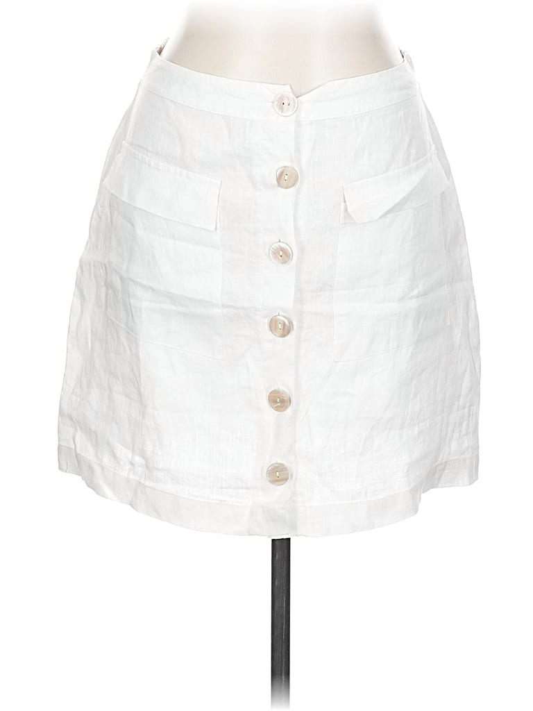 Pre-owned Saks Fifth Avenue Casual Skirt In White