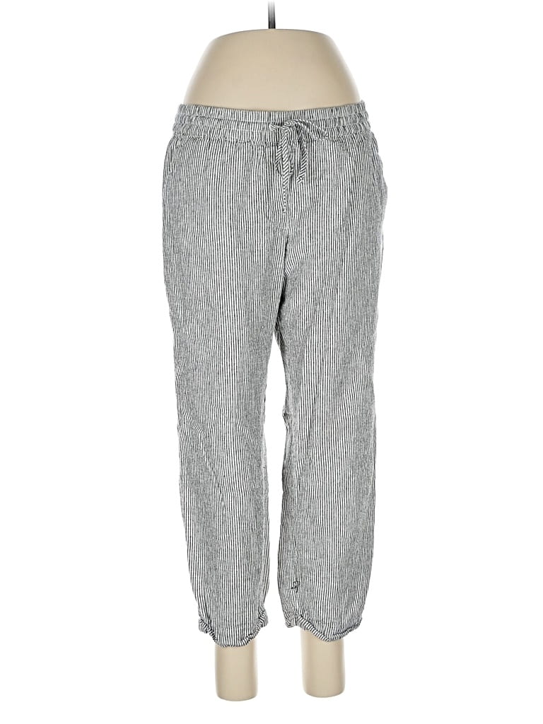 Pre-owned J.crew Factory Store Linen Pants In Gray