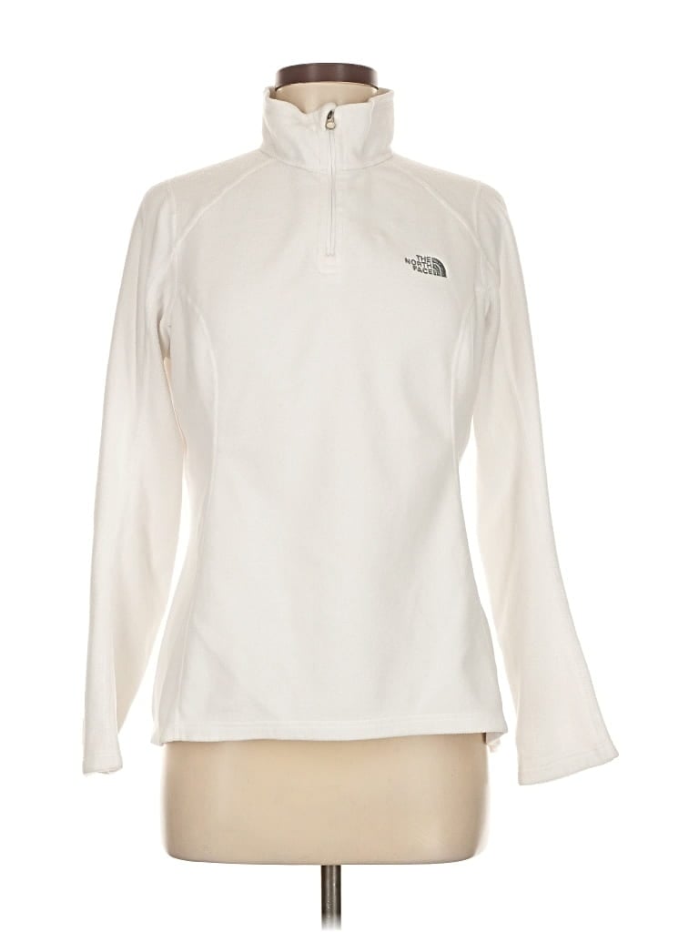 Pre-owned The North Face Fleece Jacket In White