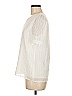 Unbranded 100% Polyester Ivory White Short Sleeve Blouse Size M - photo 5