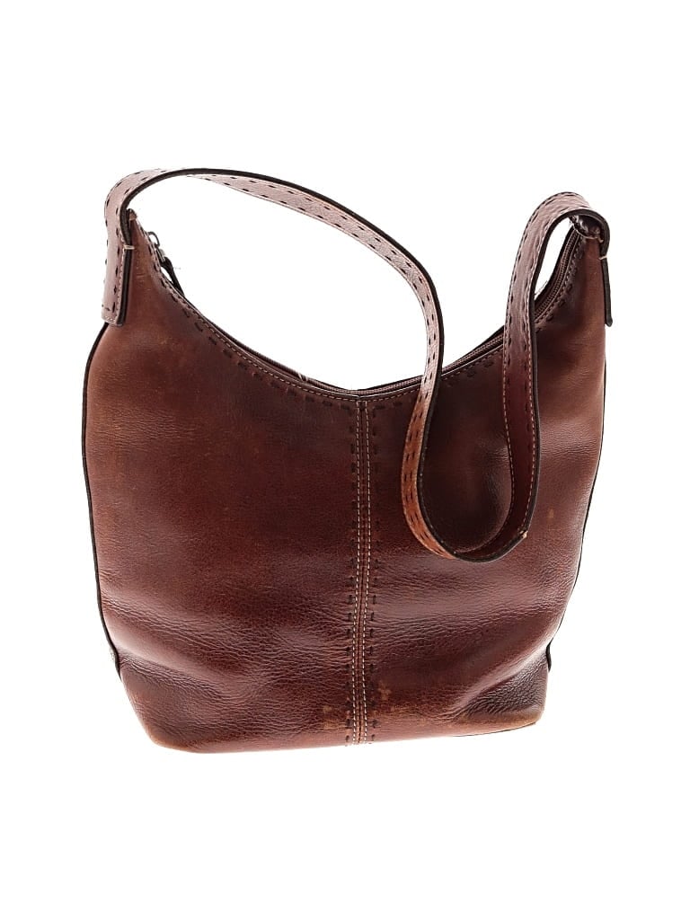 Pre-owned Fossil Leather Hobo Bag In Brown