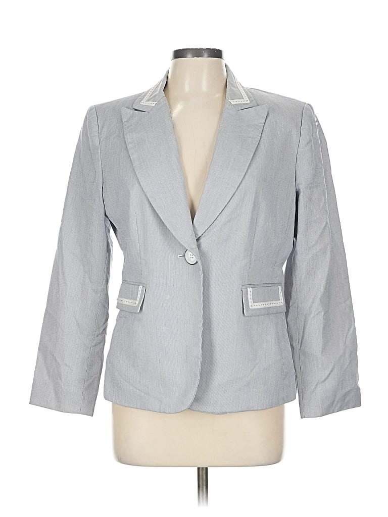 Pre-owned Tahari By Asl Blazer Jacket In Gray