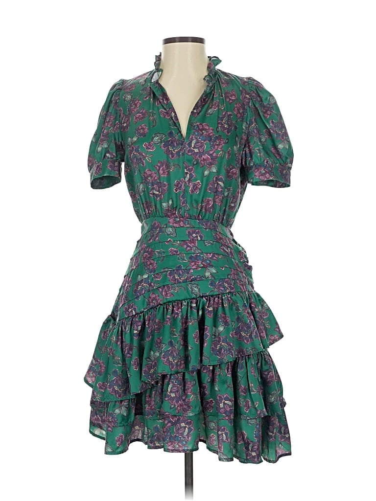 Pre-owned Dear John Casual Dress In Green