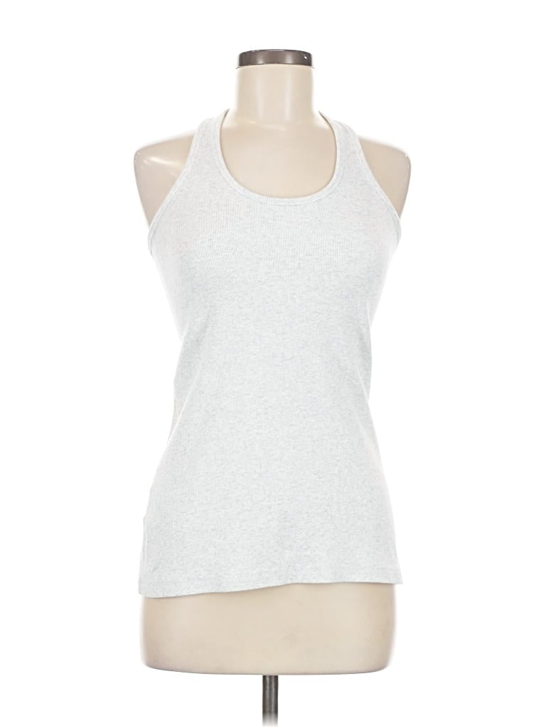 Pre-owned Lululemon Athletica Tank Top Silver Halter Neckline Tops