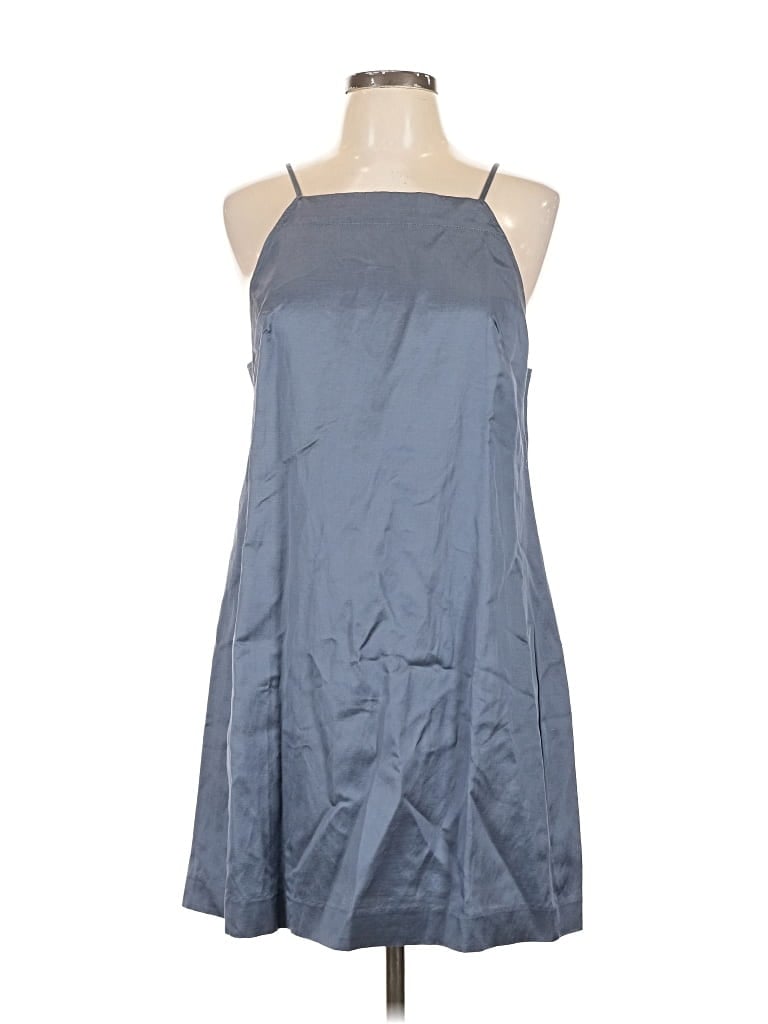 Pre-owned Madewell Tank Top Blue Halter Neckline Tops