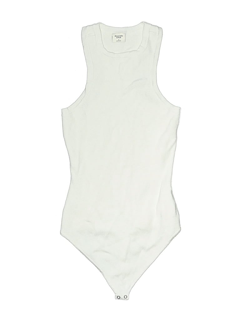 Pre-owned Abercrombie & Fitch Bodysuit In White