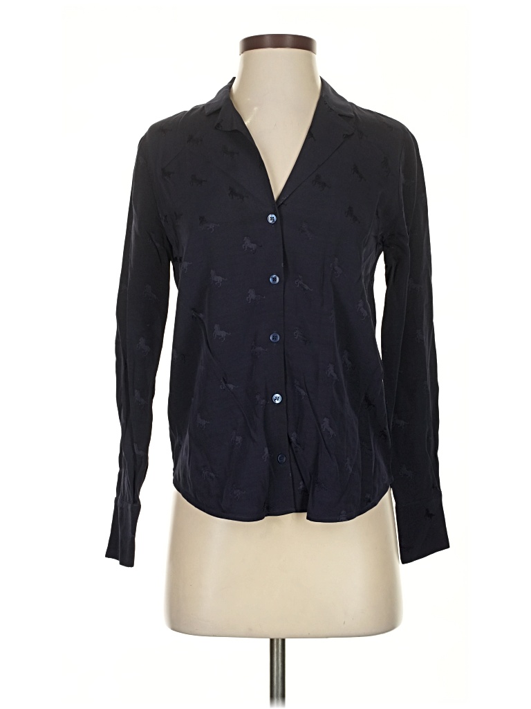 Pre-owned Paris Atelier & Other Stories Long Sleeve Blouse In Black