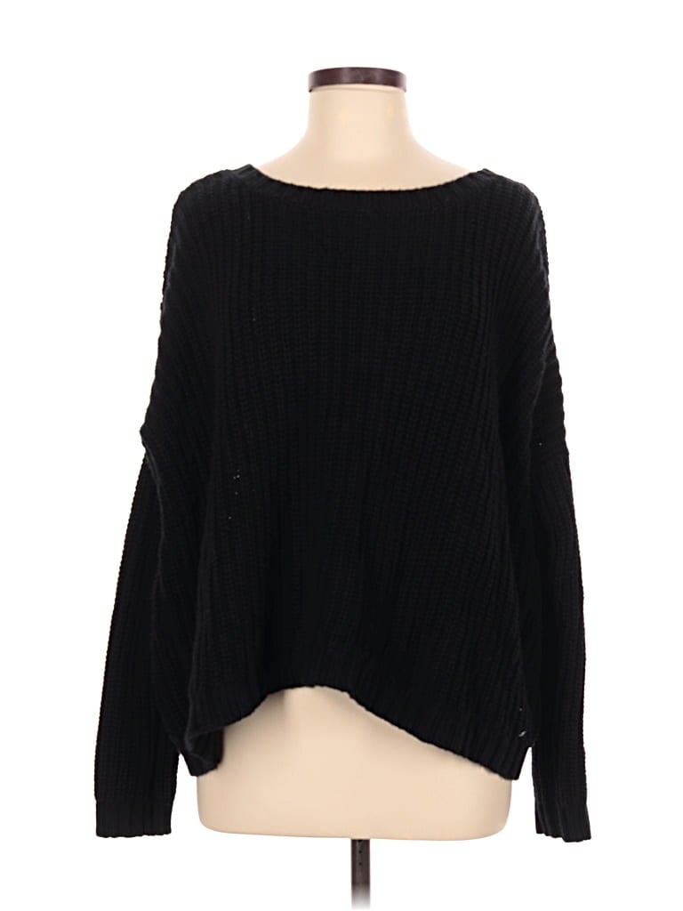 Pre-owned Express Pullover Sweater In Black