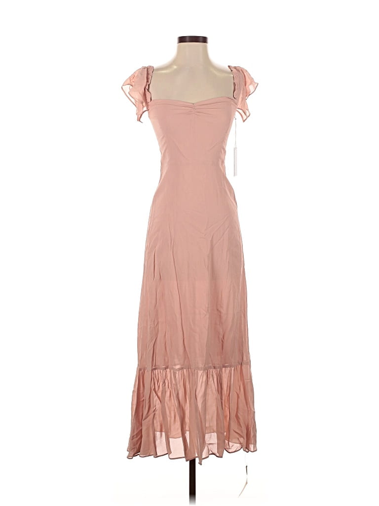 Pre-owned Reformation Casual Dress In Pink