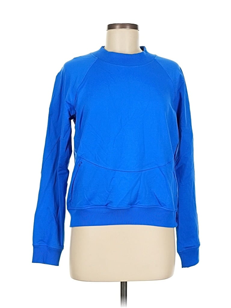 Pre-owned Lululemon Athletica Sweatshirt In Blue
