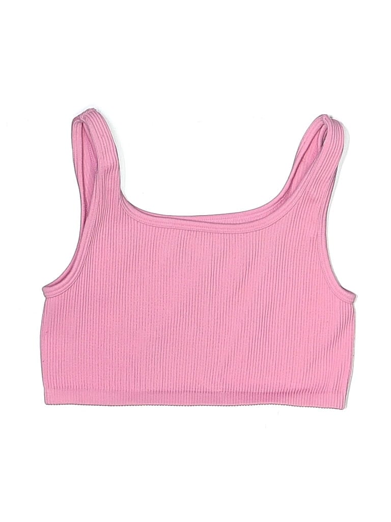 Pre-owned Primark Kids' Tank Top Pink Square Neckline Tops