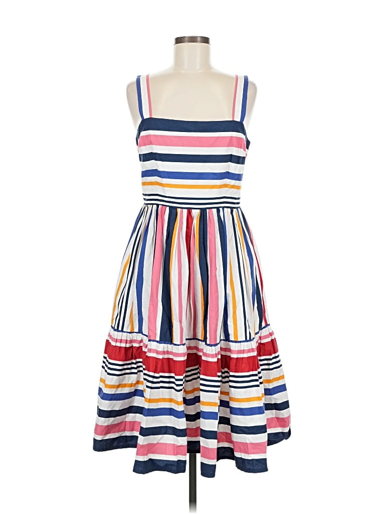 Pre-owned Vince Camuto Casual Dress In White