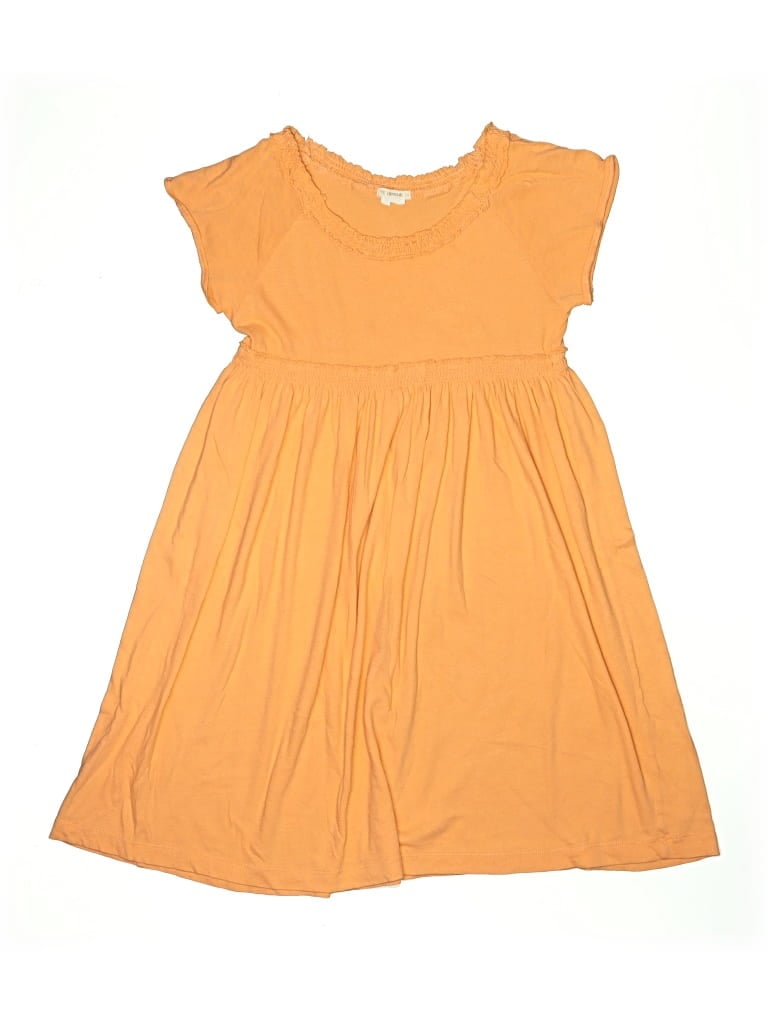 Pre-owned Crewcuts Kids' Dress In Orange
