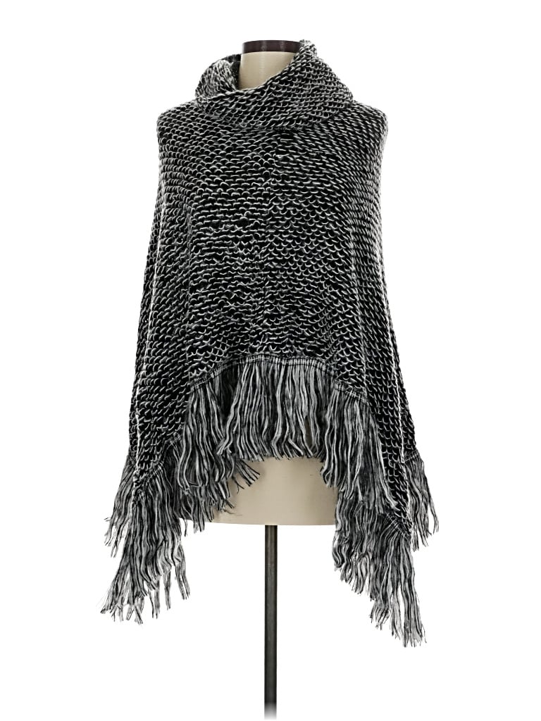 Pre-owned Unbranded Poncho In Black