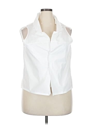 Reset Sleeveless Button-Down Shirt (view 1)