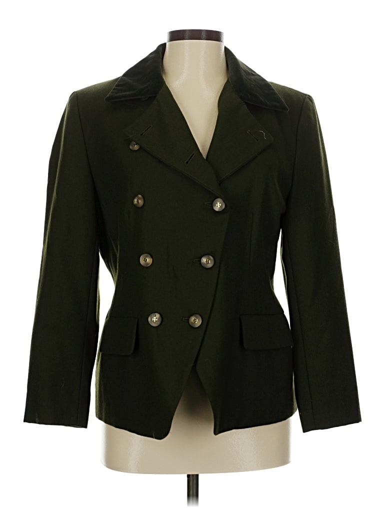 ASSORTED BRANDS Pre-owned Wool Blazer Jacket In Green