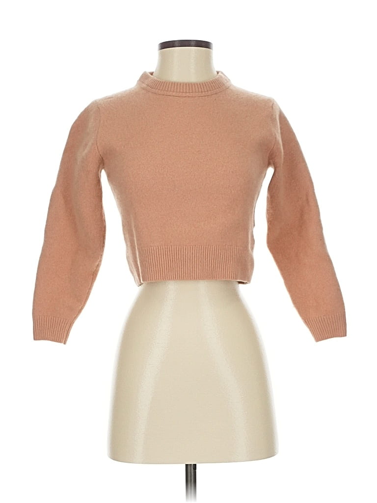 Pre-owned Uniqlo Wool Pullover Sweater In Brown