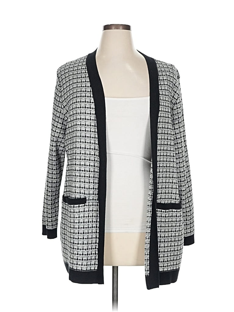 Pre-owned Talbots Outlet Cardigan Sweater In Gray