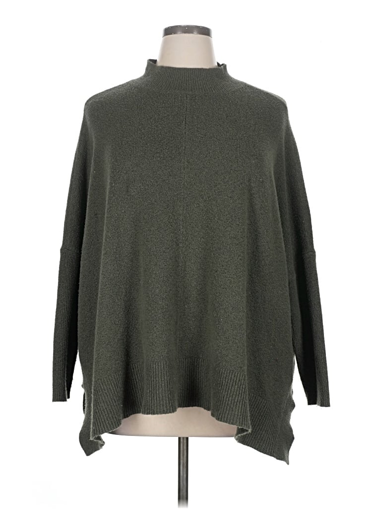 Pre-owned Ann Taylor Loft Turtleneck Sweater In Green
