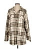 HL Affair 100% Polyester Plaid Ivory Coat Size S - photo 1