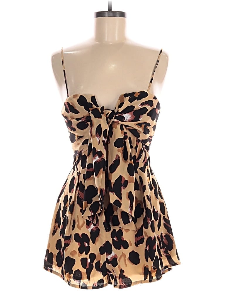 Kittenish Romper In Brown