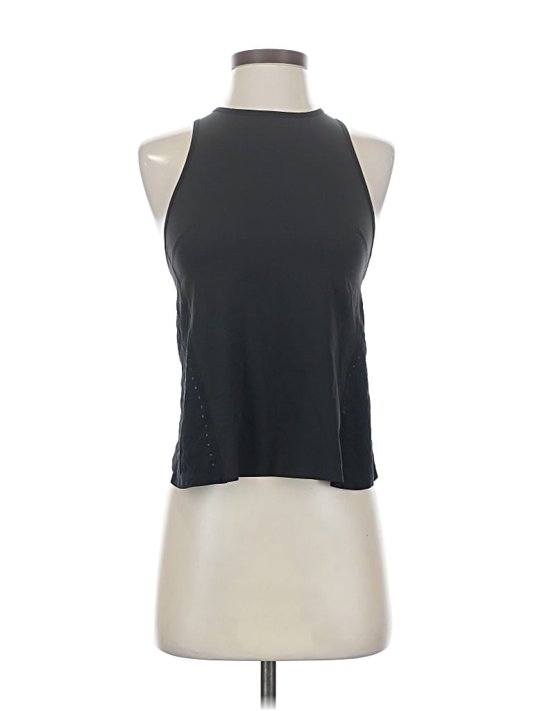 Pre-owned Lululemon Athletica Tank Top Black Halter Neckline Tops
