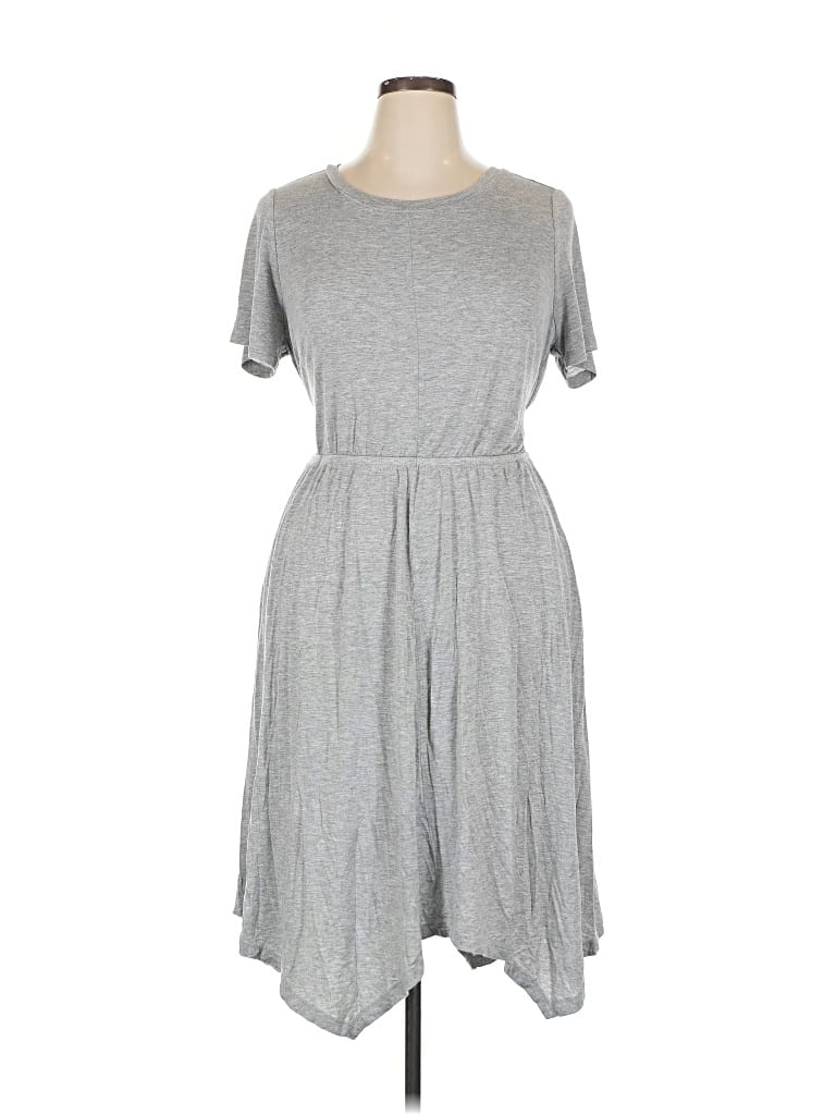 Pre-owned Lane Bryant Casual Dress In Gray