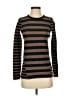 Bela NYC 100% Cotton Stripes Brown Pullover Sweater Size XS - photo 1