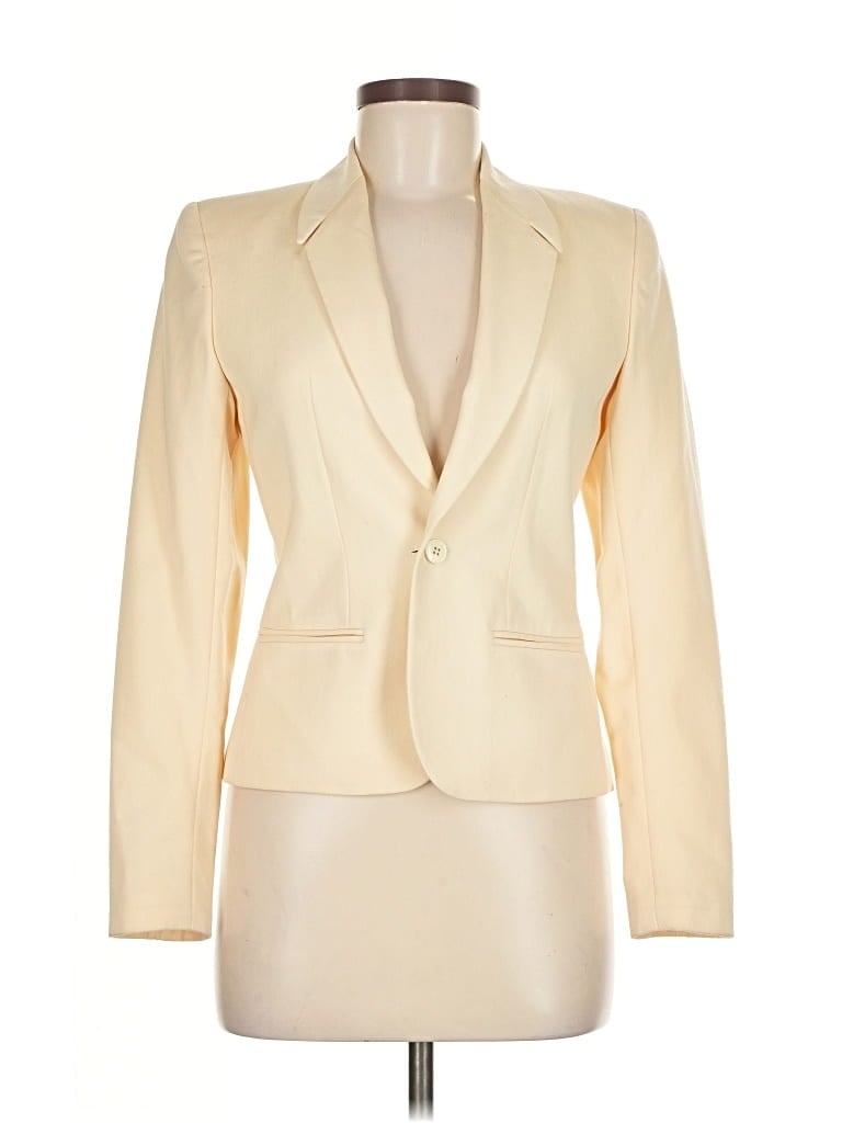 Pre-owned Assorted Brands Wool Blazer Jacket In White