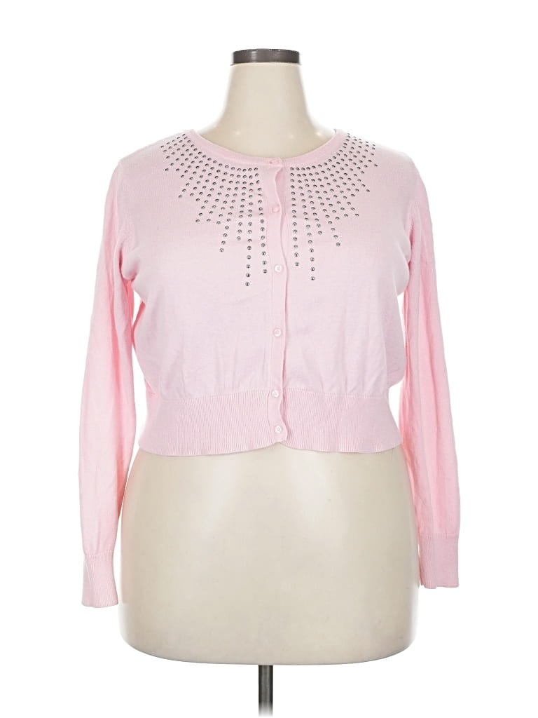 Pre-owned Torrid Cardigan Sweater In Pink