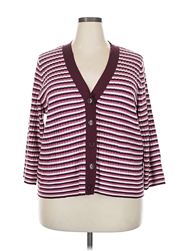 Lane Bryant Cardigan Sweater In Pink