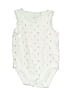 Carter's 100% Cotton Polka Dots White Short Sleeve Onesie 0-3 MO / 3 MO - photo 1