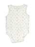 Carter's 100% Cotton Polka Dots White Short Sleeve Onesie 0-3 MO / 3 MO - photo 2