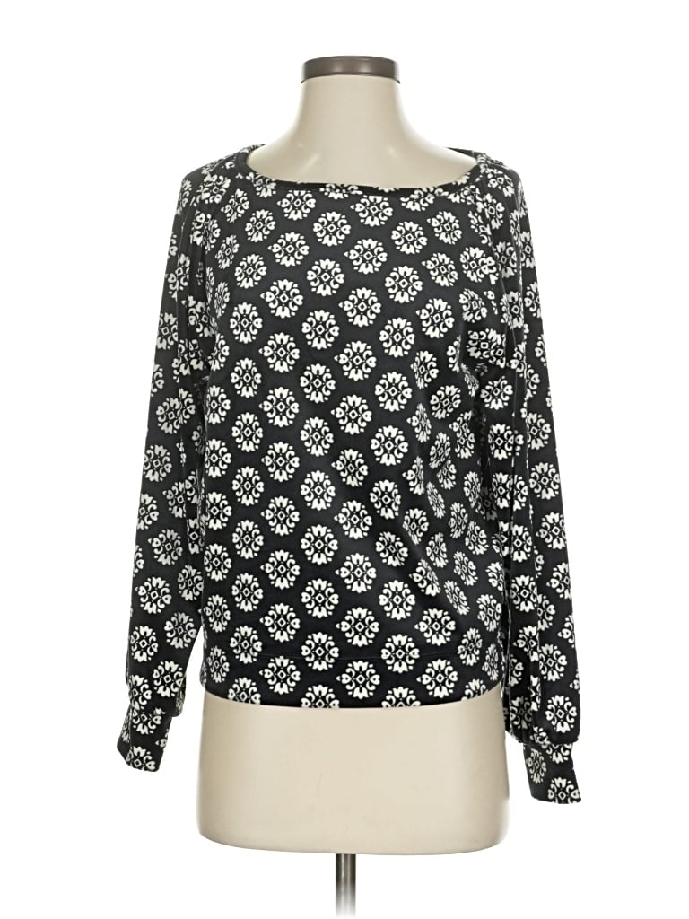 ANN TAYLOR LOFT Pre-owned Long Sleeve Blouse In Black