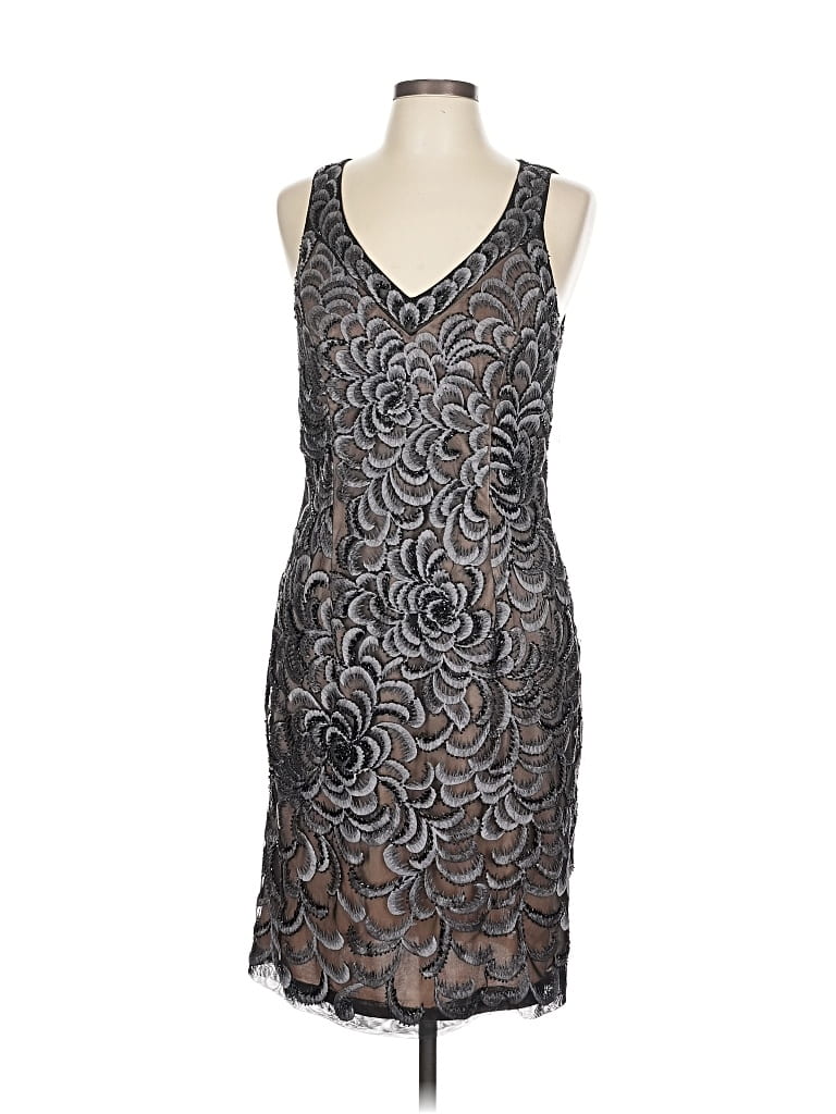 Pre-owned Sue Wong Cocktail Dress In Gray