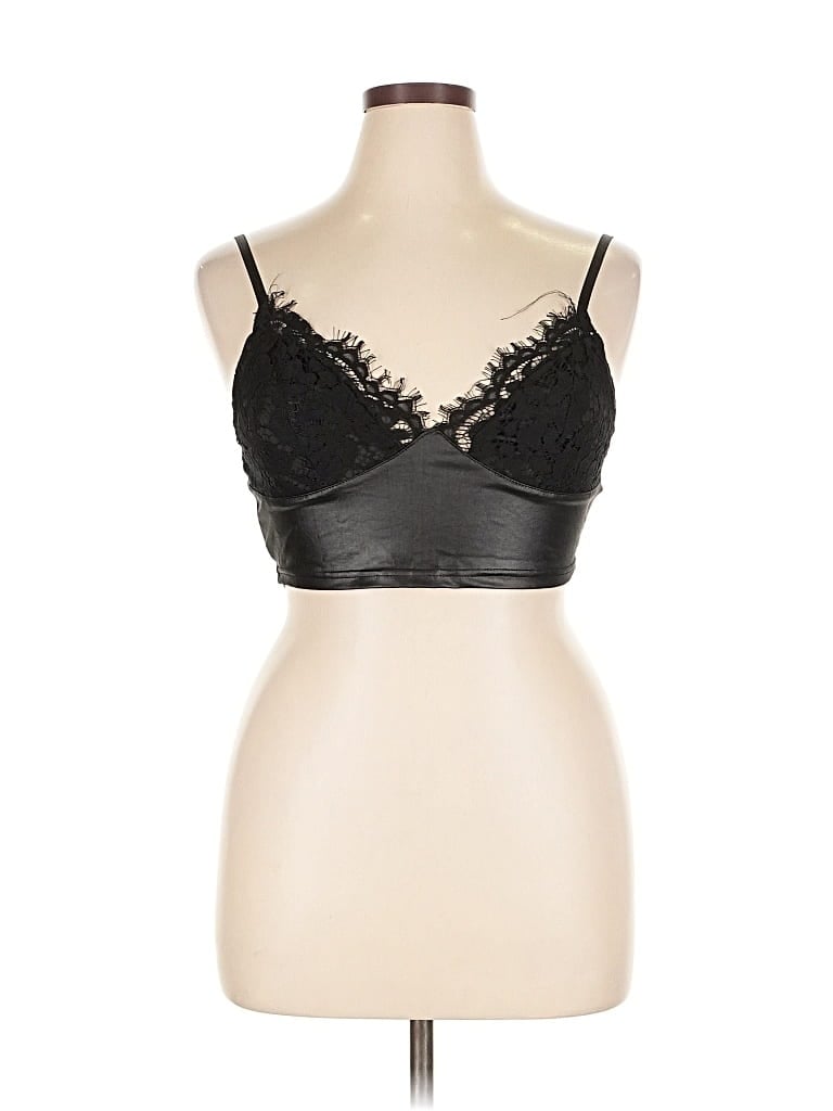 Pre-owned Chicme Sleeveless Top Black Sweetheart Neckline Tops