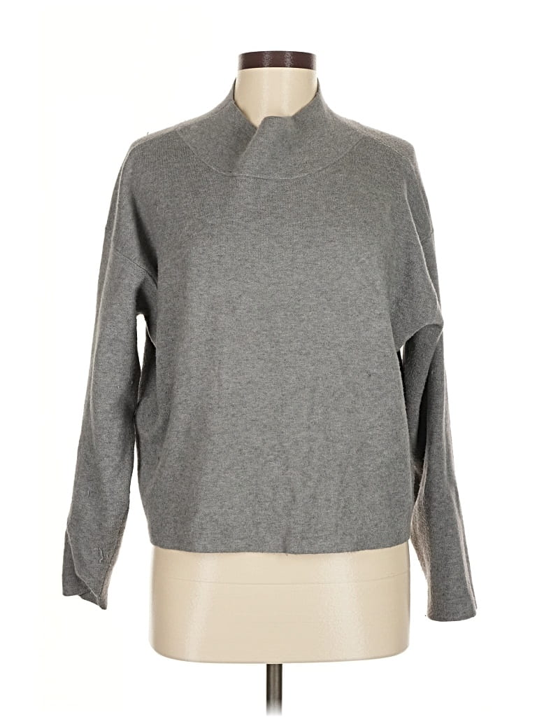 Pre-owned Quince Turtleneck Sweater In Gray