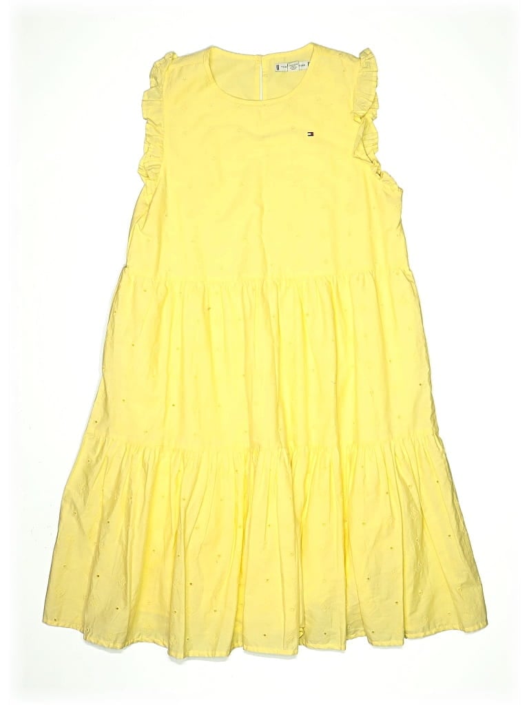 Pre-owned Tommy Hilfiger Kids' Dress In Yellow