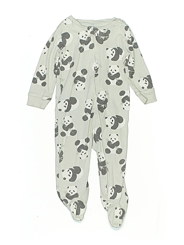 Pre-owned Little Planet Babies' Long Sleeve Onesie In Gray